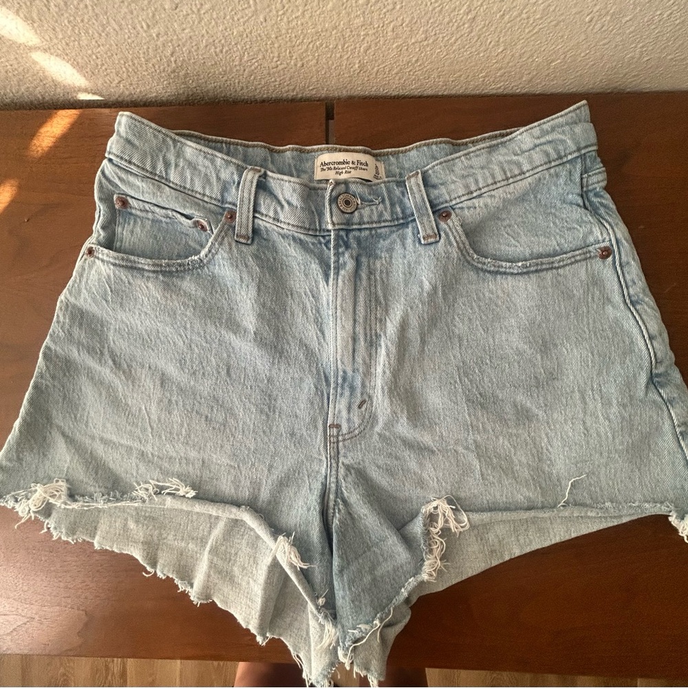 Abercrombie & Fitch Light Blue Denim Shorts